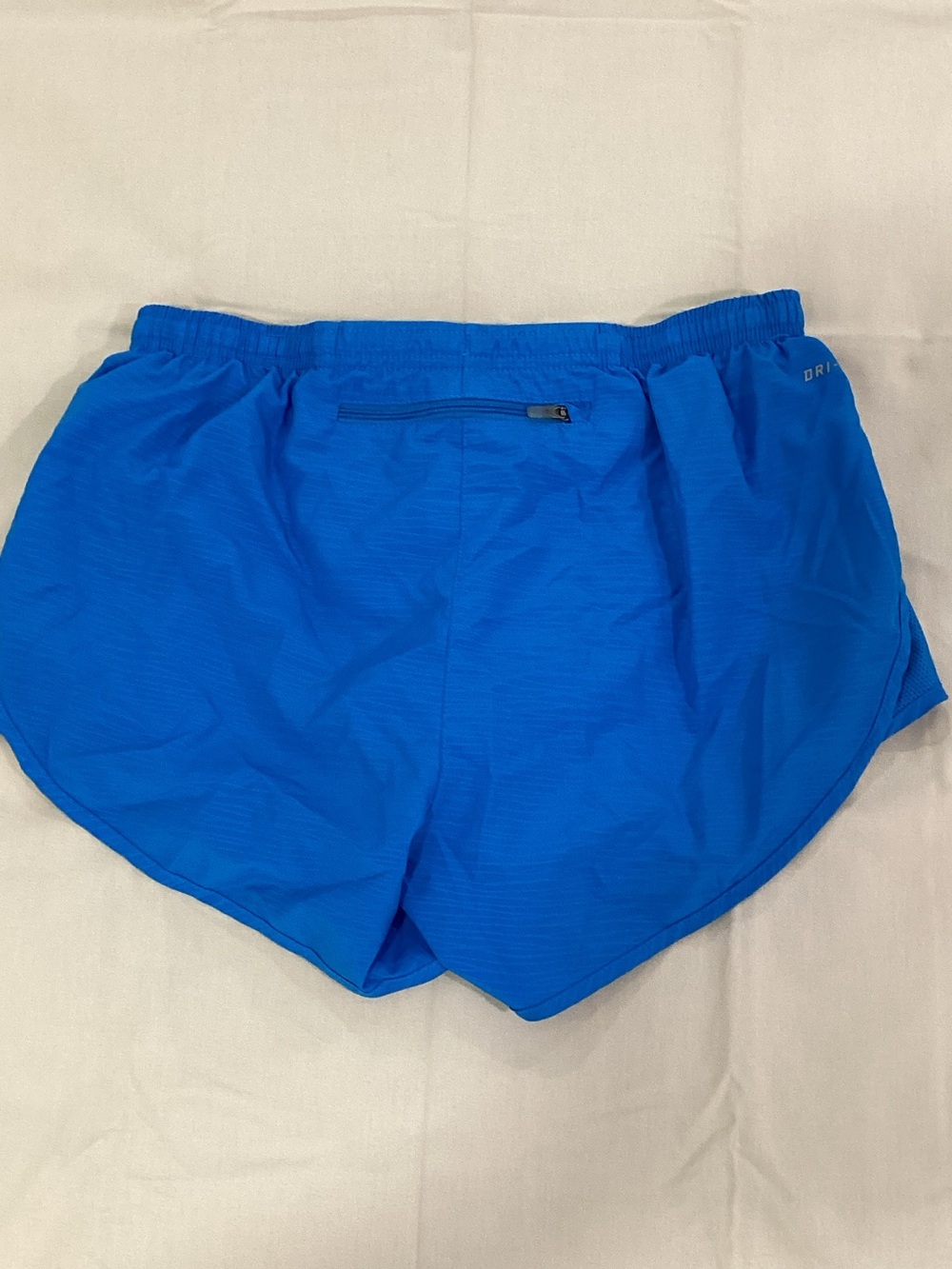 Nike Women's Bright Blue Athletic Running Shorts with Reflective Swoosh - Picture 2 of 4